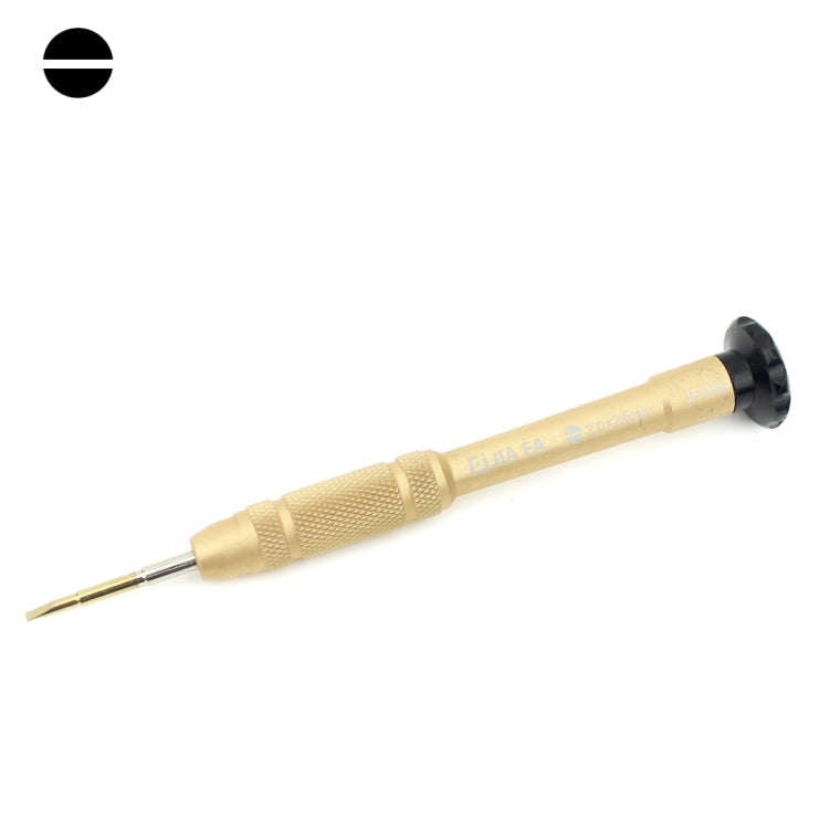 JIAFA JF-609-2.0 Mobile Phone Repair Tool 2.0 x 25mm Slotted Screwdriver (Gold)