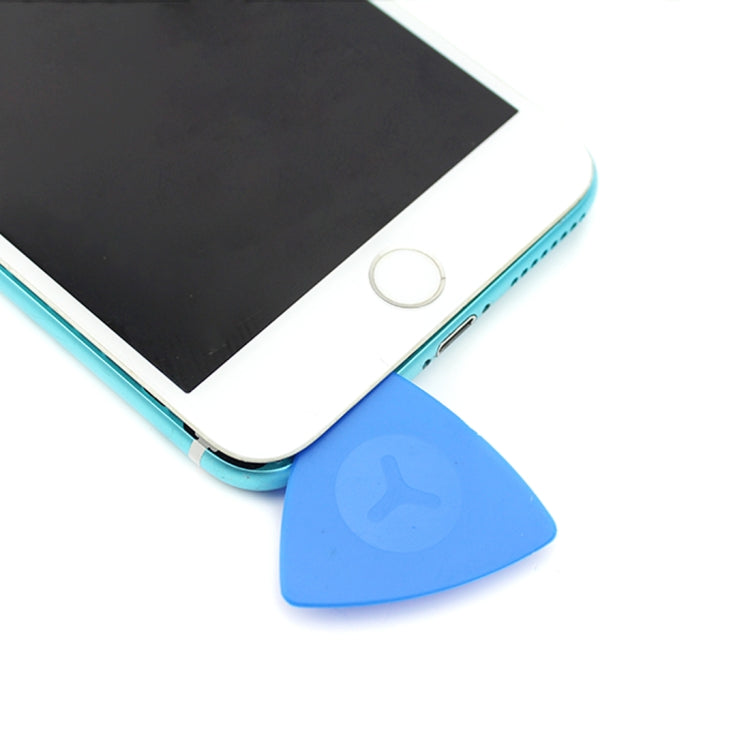 100 PCS JIAFA P8818 Plastic Phone Repair Triangle Opening Picks(Blue)