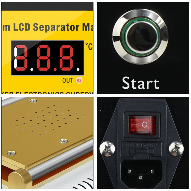 BAKU BK-948D 500W Vacuum Anti-static LCD Touch Panel Separator Machine, AC 220V EU Plug