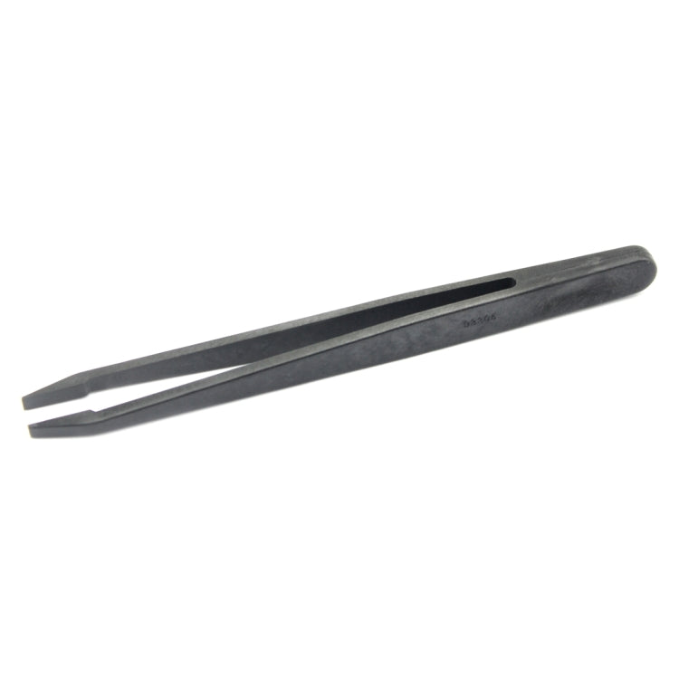 JF-S13 Anti-static Carbon Fiber Straight Tip Tweezers(Black)