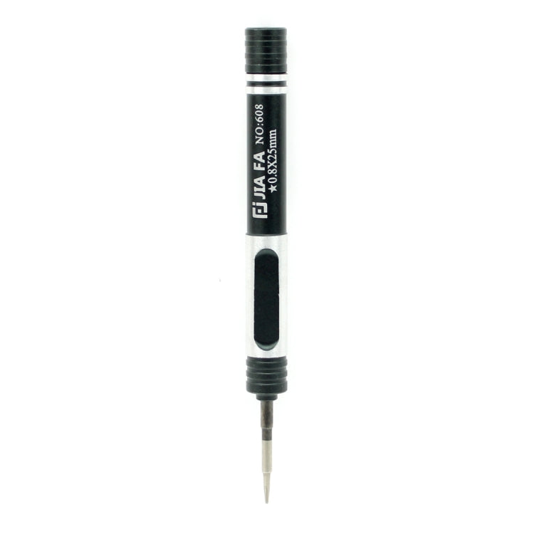 JIAFA JF-608-02 Five Star 0.8 Screwdriver for iPhone Charging Port Screws(Black)
