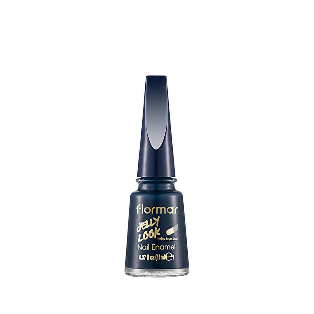 Flormar Jelly Look Ocean Blue Nail Polish: High-Shine, Long-Lasting Gel Effect