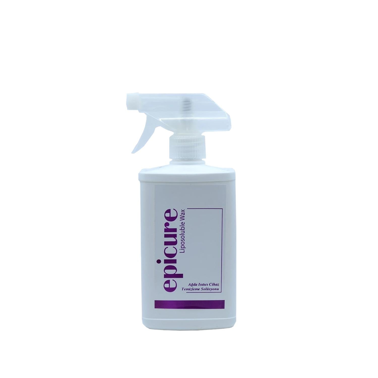 Epicure Wax Heater Cleaning Solution 500ml - Effective Beauty Equipment Cleaner for Professionals & Home Use