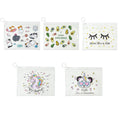 Eklips Transparent Makeup Bag with Assorted Designs - Compact, Versatile Storage for Cosmetics & Travel Essentials
