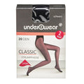 Underwear 20 Denier Lycra Sheer Tights in Black