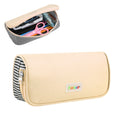 FunAdd Pencil Case Cosmetic Storage Organizer Ant Cloth Glasses Bag, Size: 230 x 110 x 70mm (Apricot)