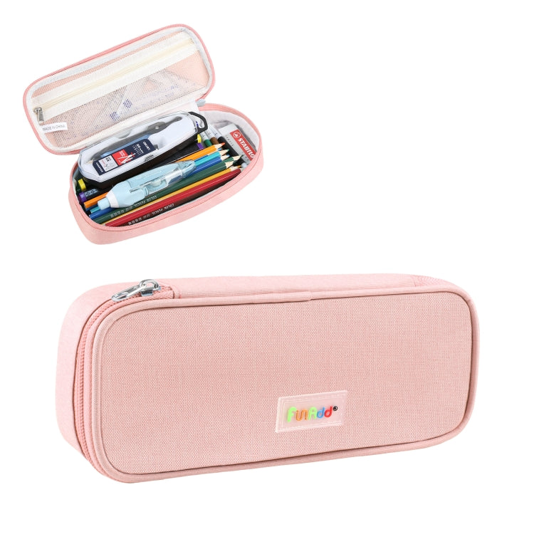 FunAdd Pencil Case Cosmetic Storage Ant Cloth Organizer Bag, Size: 235 x 105 x 50mm (Pink)