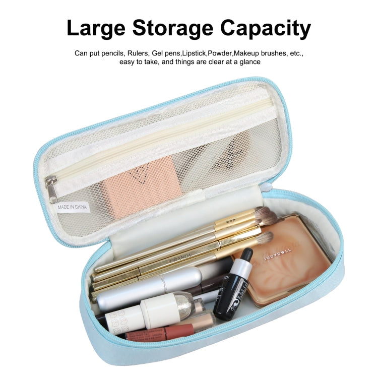 FunAdd Pencil Case Cosmetic Storage Ant Cloth Organizer Bag, Size: 235 x 105 x 50mm (Light Blue)