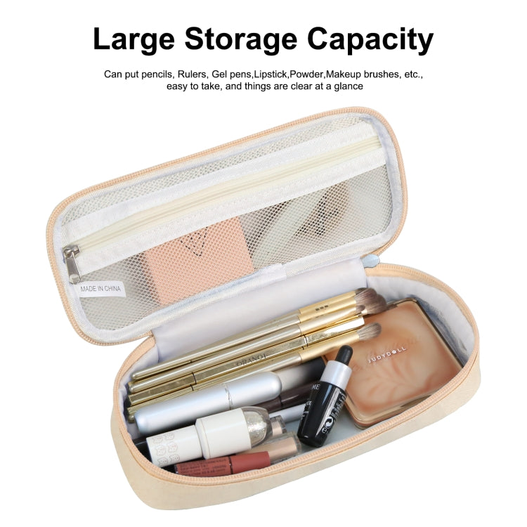FunAdd Pencil Case Cosmetic Storage Ant Cloth Organizer Bag, Size: 235 x 105 x 50mm (Apricot)