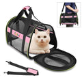 FUNADD Pet Travel Carrier Bag Shoulder Foldable Tote Bag(Pink)
