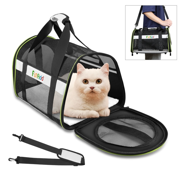 FUNADD Pet Travel Carrier Bag Shoulder Foldable Tote Bag(Grey)
