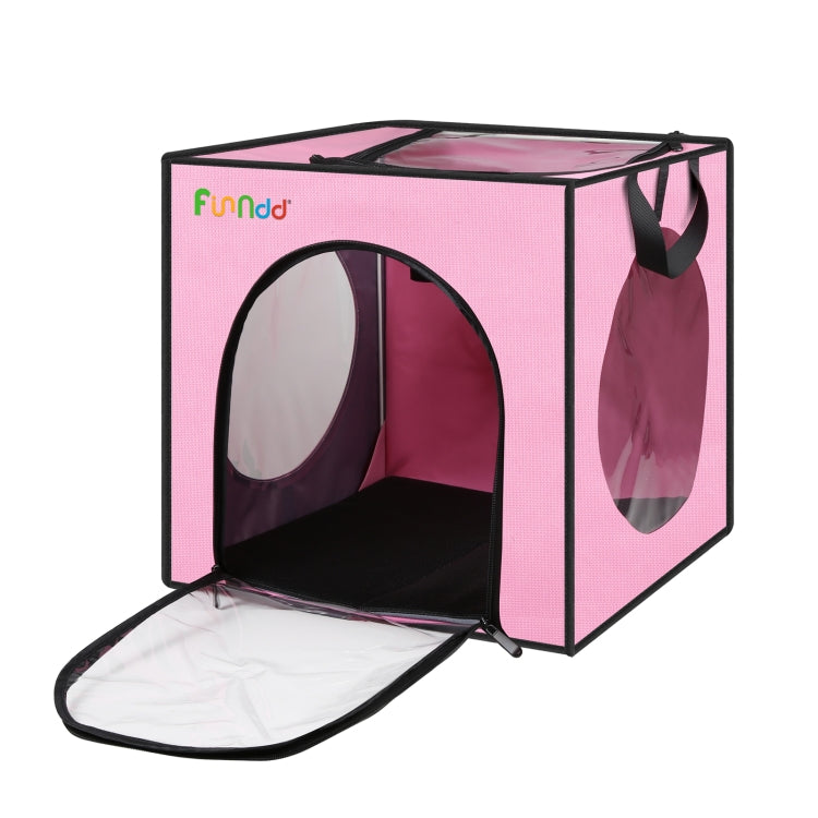 FUNADD Pet Bath Drying Box Portable Folding Dryer Cage, Suitable for Pets up to 5kg(Pink)