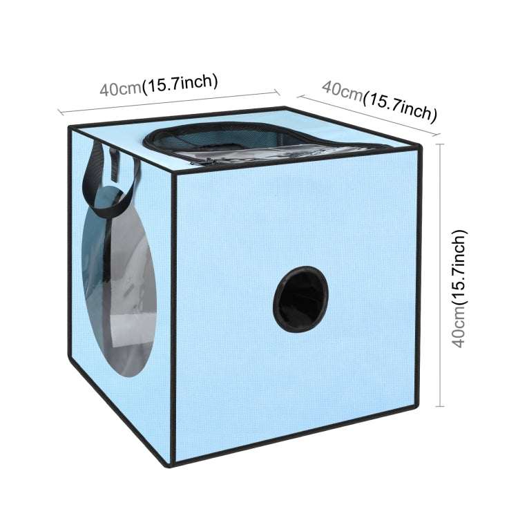 FUNADD Pet Bath Drying Box Portable Folding Dryer Cage, Suitable for Pets up to 5kg(Blue)