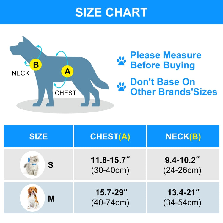 FunAdd Traction Rope Reflective Breathable Nylon Pet Vest Dog Harness, Size: S (Blue)