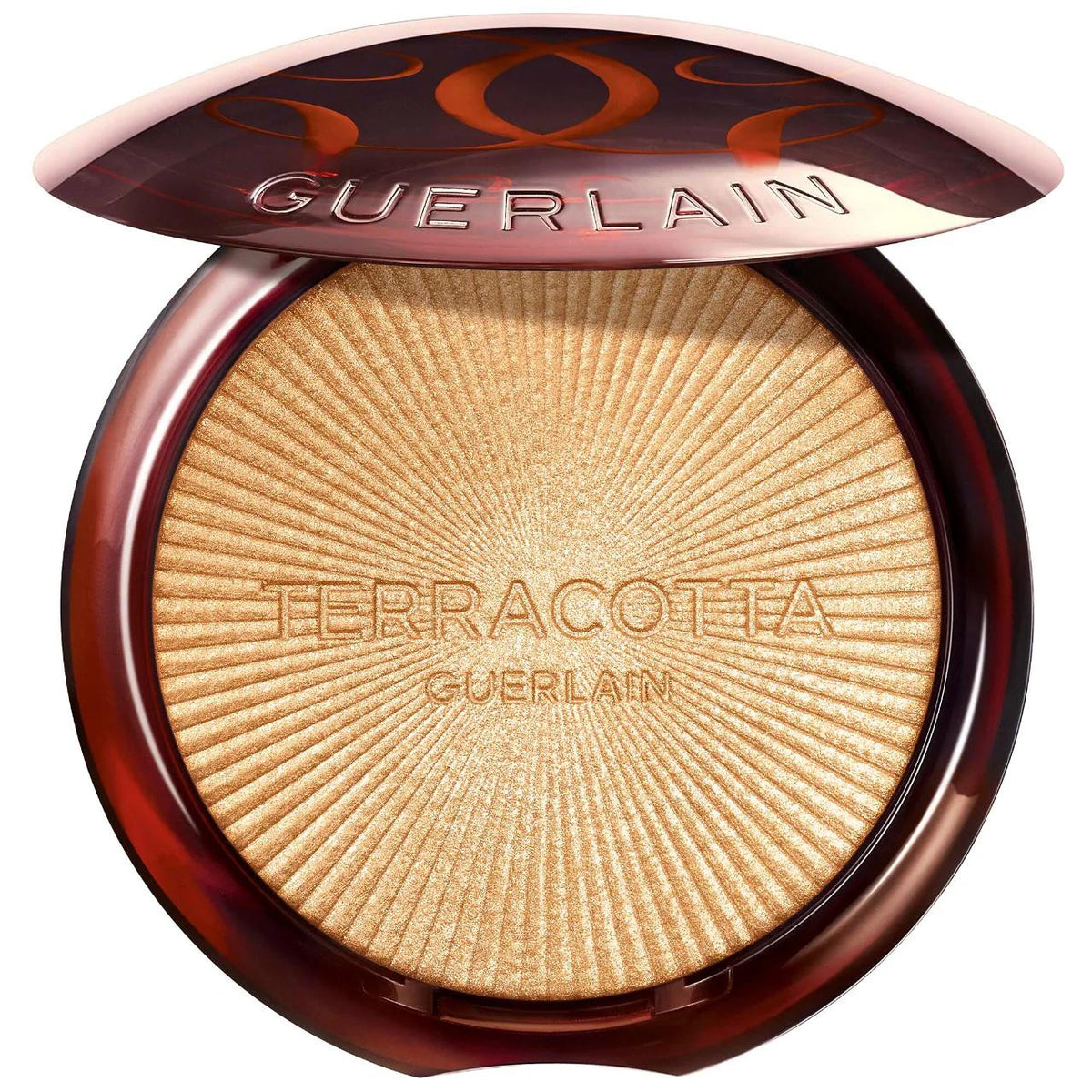 Terracotta Luminizer Highlighter Powder: Achieve a Radiant Golden Glow with Argan Oil & Natural Finish - Cruelty-Free, Buildable Formula