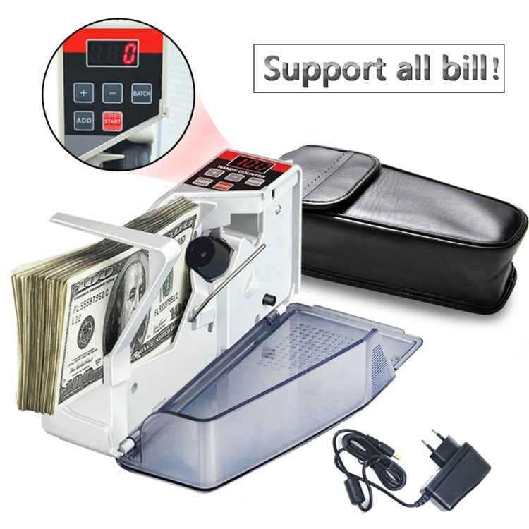 V40 Handheld Mini Portable Small Money Counting Machine, Specification: JP Plug