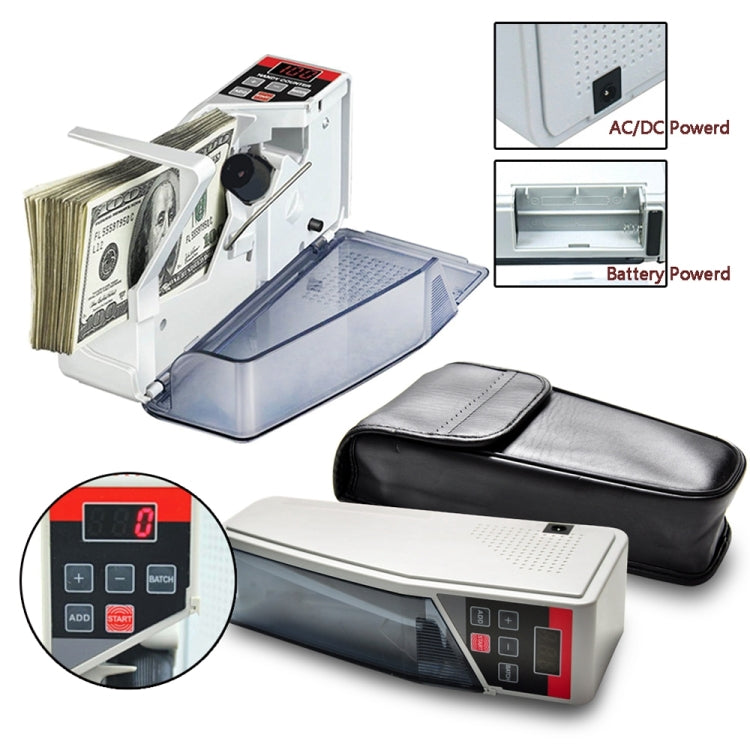 V40 Handheld Mini Portable Small Money Counting Machine, Specification: JP Plug