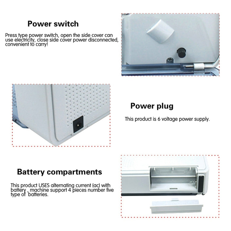 V40 Handheld Mini Portable Small Money Counting Machine, Specification: UK Plug