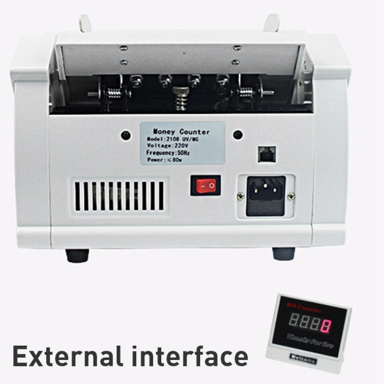 2108 UVMGIR 220V Multi-Currency Multifunctional Money Counter, Specifications:CN Plug