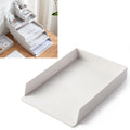 Desktop Removable A4 Assembled File Storage Box(Grey White)