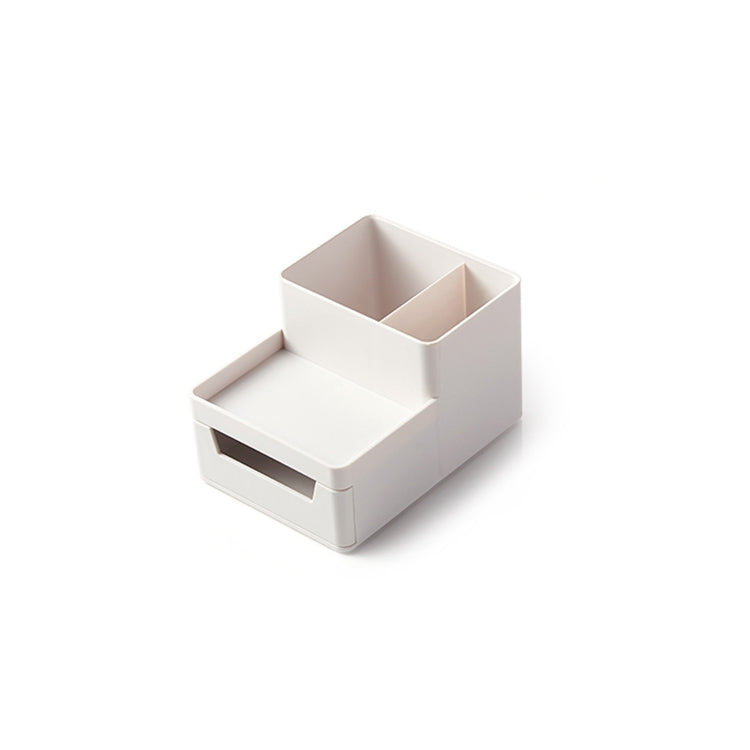 Desk-top Removable Pen Holder Stationery Box Assembly File Storage Box(Grey White)