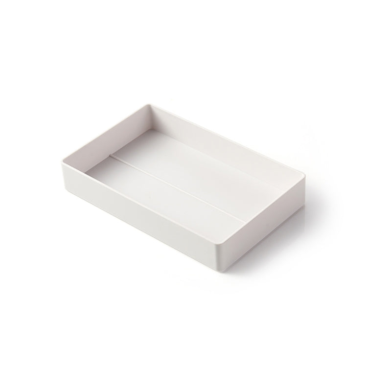 Desktop Removable Assembled Small File Storage Box(Grey White)