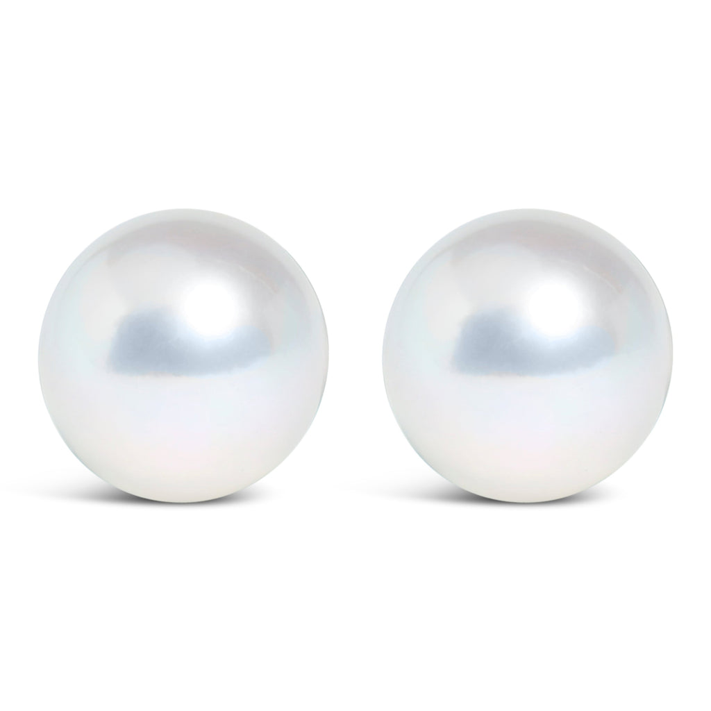 .925 Sterling Silver 5-5.5MM Cultured Freshwater Pearl Solitaire Stud Earrings