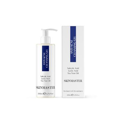 Skinmaster Anti-Acne Cleansing Gel - 200ml - Salicylic Acid & Tea Tree Oil Face Wash for Acne-Prone Skin