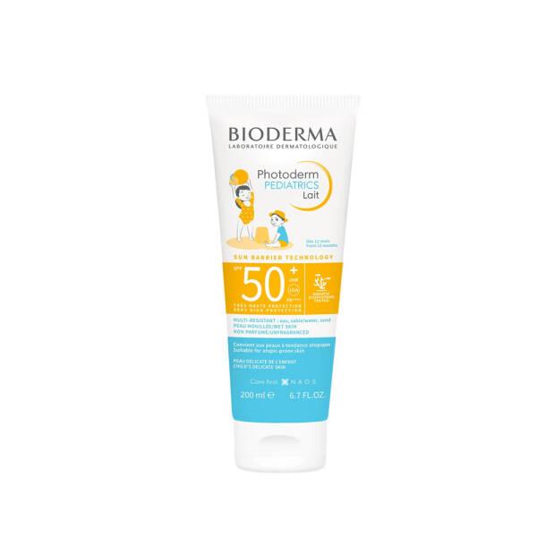 Bioderma Photoderm Pediatrics SPF50+ Sunscreen Lotion for Children - Water-Resistant, Gentle on Sensitive Skin, 6.76 fl oz