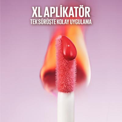 Maybelline Lifter Plump Lip Gloss - Non-Sticky, Long-Lasting Plumping Effect - 006 Hot Chili