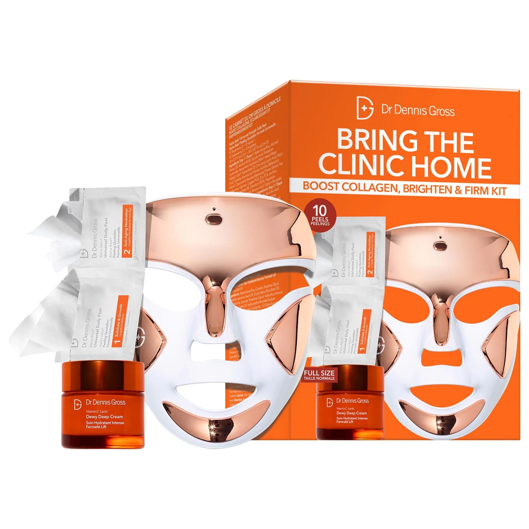 Dr. Dennis Gross FaceWare Pro LED Device Bundle: Anti-Aging & Acne Treatment | LED Light Therapy Mask for Fine Lines, Wrinkles, Skin Firming