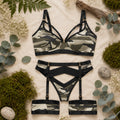 Women's Camo Lingerie Set - Command 3-Piece Hunting Bra Panty - Wilderness Dreams