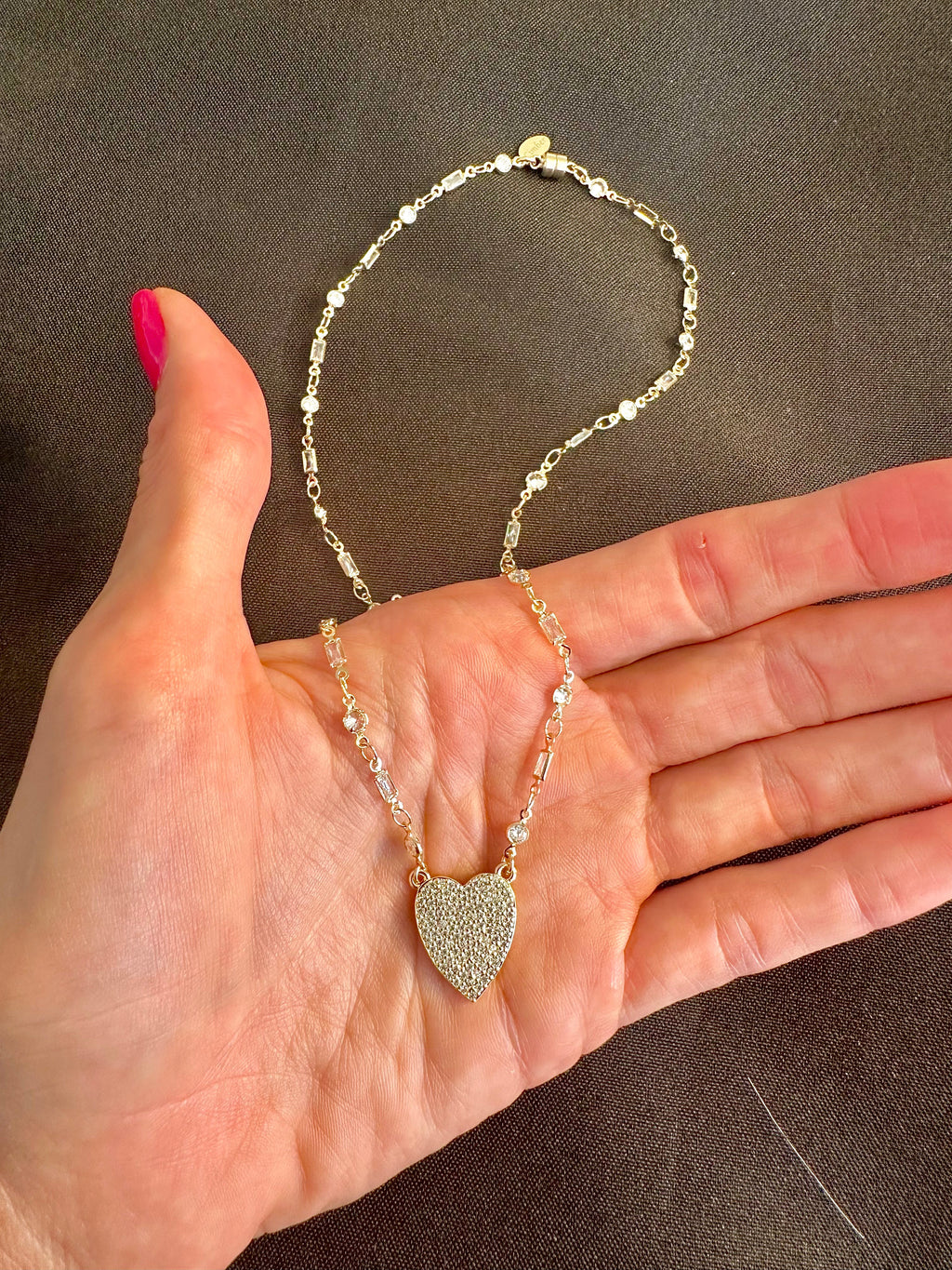 CZ Heart Necklace