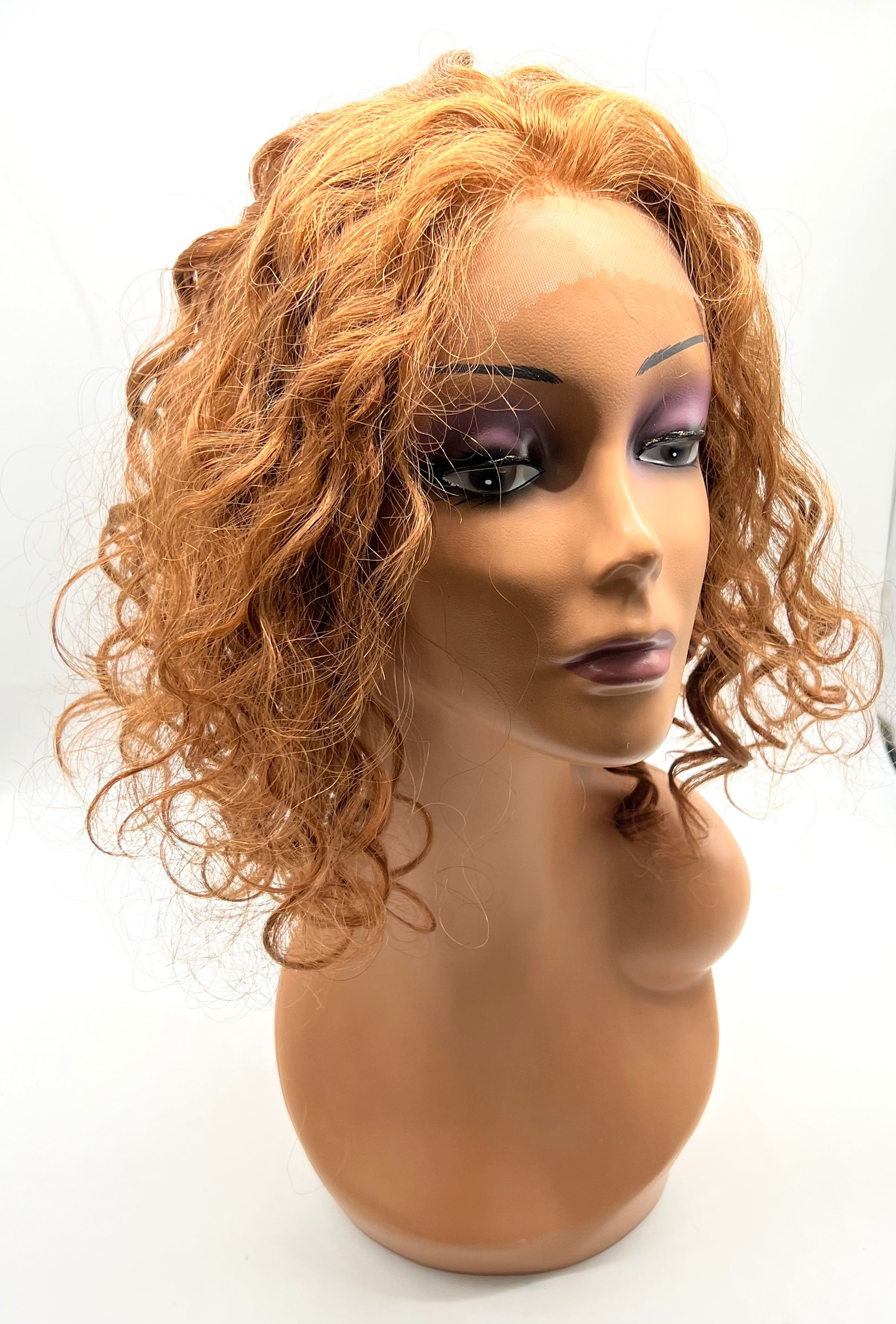 VIP Extensions Remy Human Hair Lace Front Wig 500 Curly 15"
