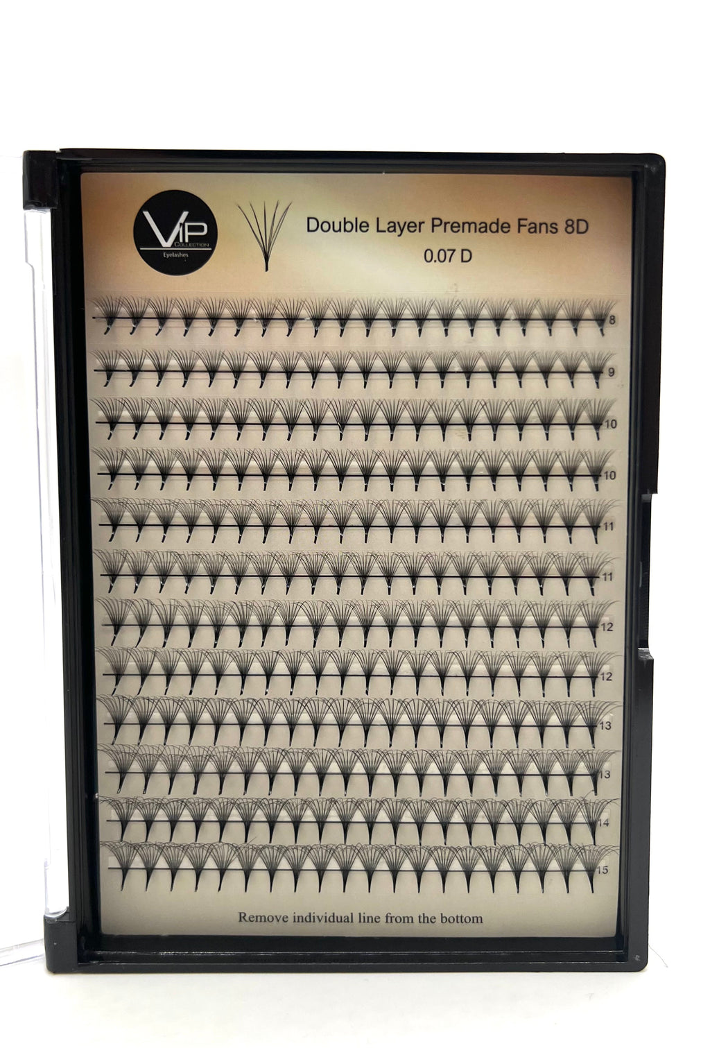 VIP Double Layer Premade Fans 5D / 8D Mix, 8-15mm