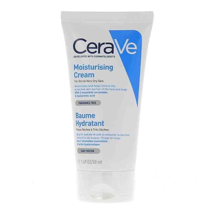 CeraVe Moisturizing Cream 50ml - Long-Lasting Hydration for Dry Skin