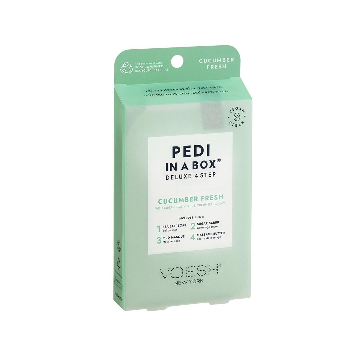 Voesh New York Pedi in a Box Cucumber Pedicure Set 4-Step