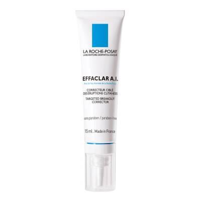 La Roche Posay Effaclar A.I Acne Treatment Serum - 15ml, Reduce Acne Scars & Redness, Hypoallergenic & Paraben-Free