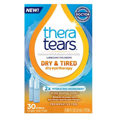 TheraTears Dry and Tired Lubricant Eye Drops - 30ct
