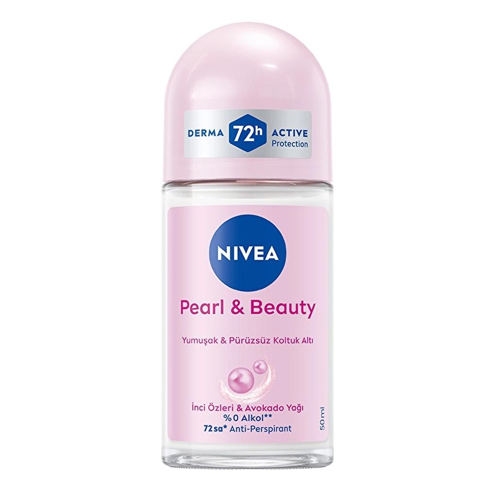 Nivea Pearl & Beauty Roll-On Deodorant for Smooth Underarms 50ml