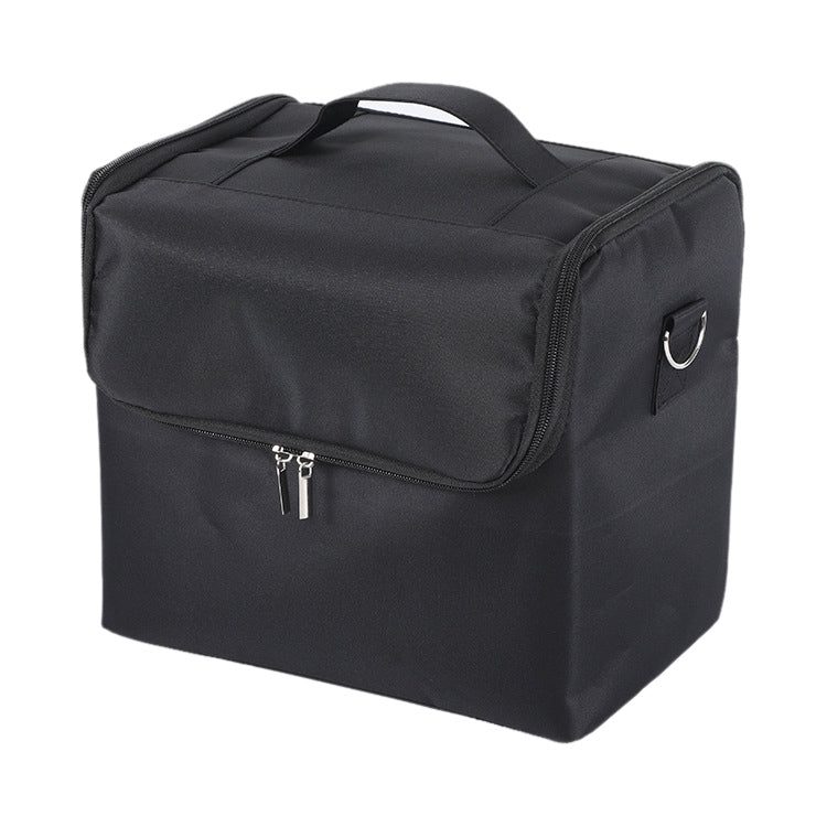 Removable Simple Portable Makeup Beauty Nail Storage Box (Black)