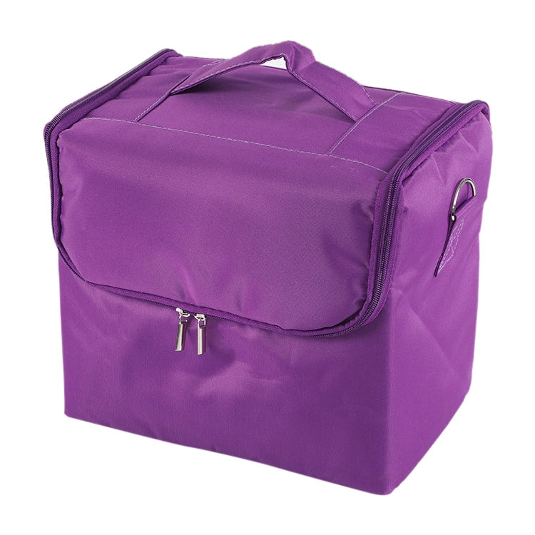 Removable Simple Portable Makeup Beauty Nail Storage Box (Purple)