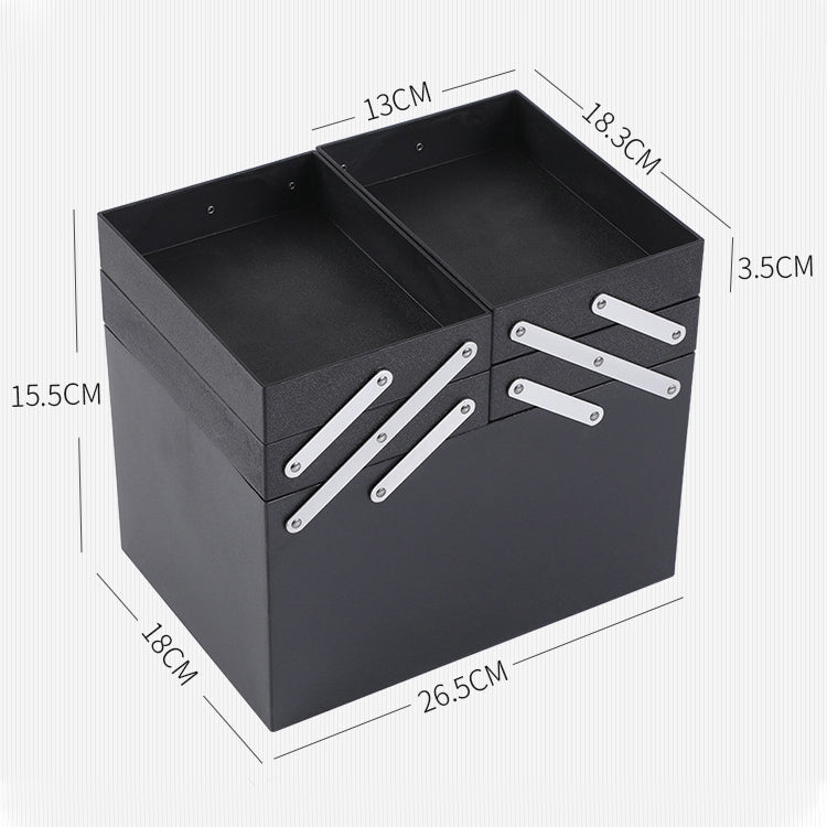 Removable Simple Portable Makeup Beauty Nail Storage Box (Red)