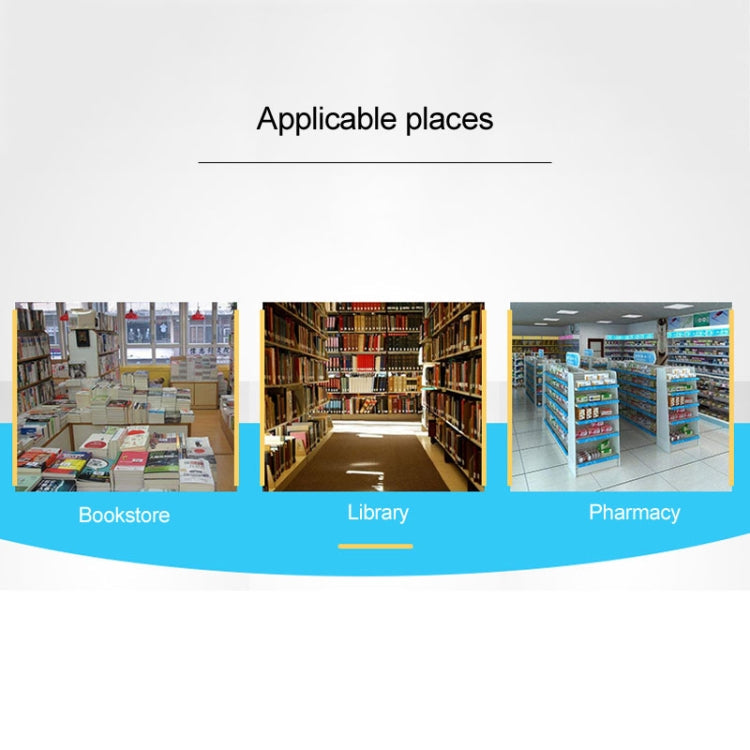 100pcs 10cm Iron-based EM Anti-Theft Double Sided Magnetic Strip for Book Security