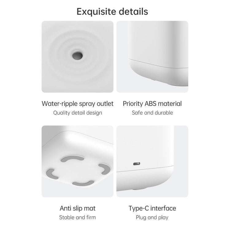 W08 Anti-Gravity Water Drop Humidifier Home Desktop Sprayer (White)