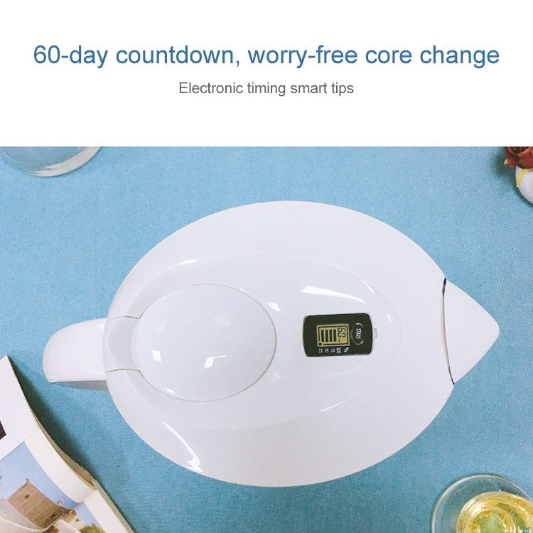3.5L Activated Carbon Filter Kettle Water Filter with Filter Cartridge (White)