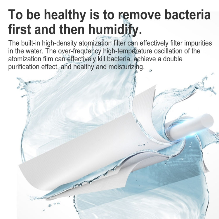 Original Xiaomi JISULIFE Portable Desktop USB Mini Silent Doughnut Humidifier,Upgraded Version(White)