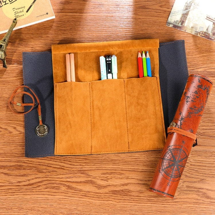 Simple Style Creative Stationery Bag Pencil Bag(Dark Brown)