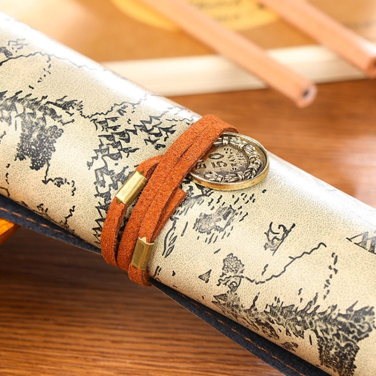 Simple Style Creative Stationery Bag Pencil Bag(Dark Brown)
