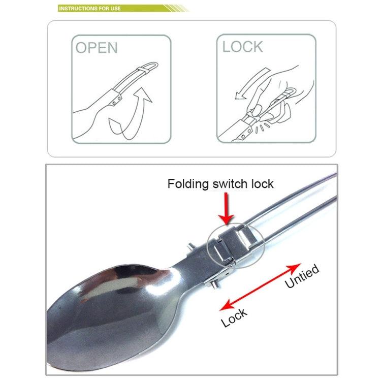 Three-Piece Stainless Steel Foldable Outdoor Cutlery